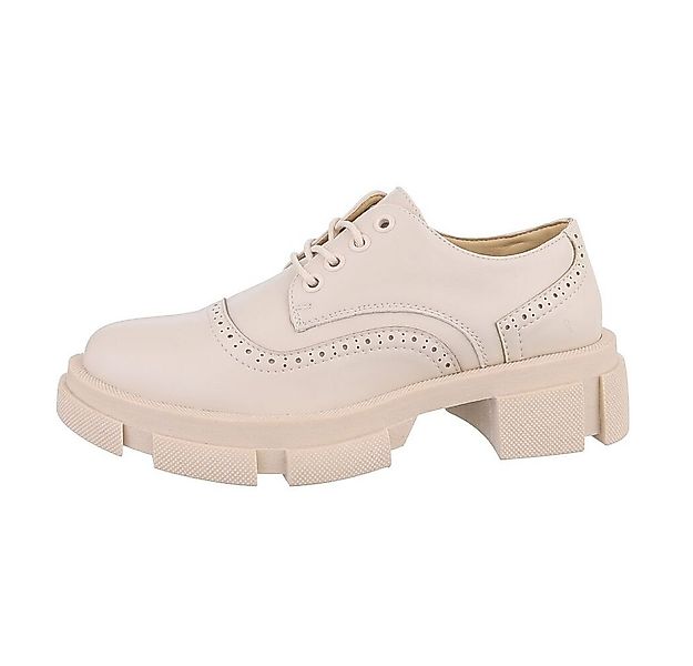 Ital-Design Damen Schnürschuhe Freizeit Schnürschuh Blockabsatz Schnürer in günstig online kaufen