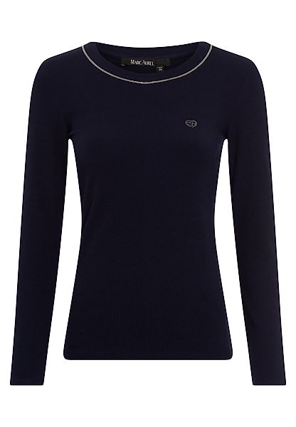 MARC AUREL Langarmshirt mit Schmuckketten-Detail günstig online kaufen