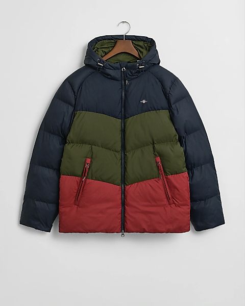 Gant Steppjacke ACTIVE CLOUD BLOCKED colurblocking, abnehmbare Kapuze, regu günstig online kaufen