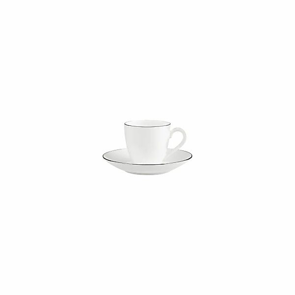 Villeroy & Boch Tasse "Mokka-/Espressoobertasse mit Untertasse Anmut Platin günstig online kaufen