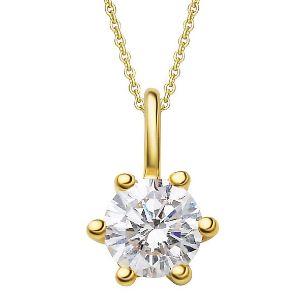 Vivance Kettenanhänger 0.1 ct Diamant Brillant günstig online kaufen