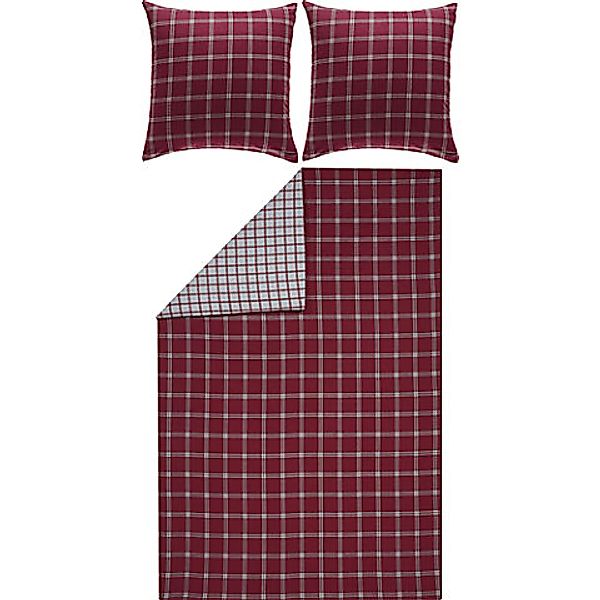 Erwin Müller Bettwäsche Wendebettwäsche, Baumwolle, Edelflanell Karo günstig online kaufen