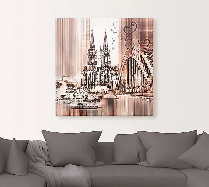 Artland Wandbild »Köln Skyline Collage VI«, Architektonische Elemente, (1 S günstig online kaufen
