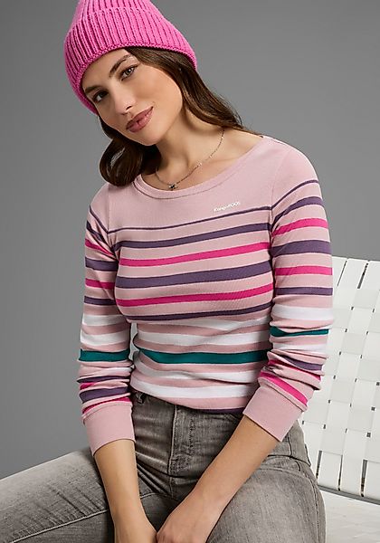 KangaROOS Langarmshirt körpernahe Passform, unifarben, sportlicher günstig online kaufen