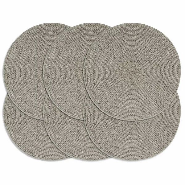 vidaXL Platzset, Tischsets 6 Stk. Grau günstig online kaufen