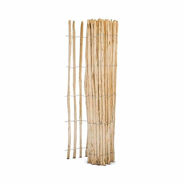 Stiltreu Französischer Premium Staketenzaun Kastanie 500 cm x 200 cm Latten günstig online kaufen
