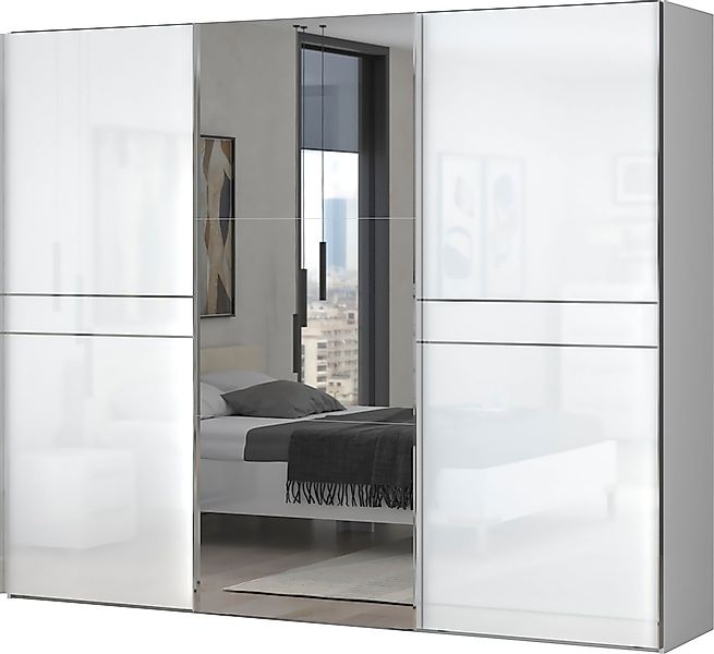 Places of Style Schwebetürenschrank "Piano, mit Einlegeböden, Kleiderstange günstig online kaufen