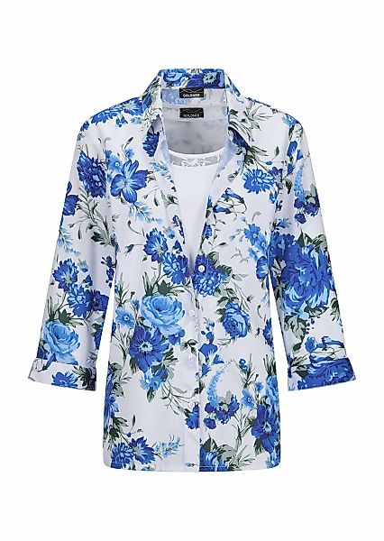 GOLDNER Klassische Bluse "Hemdbluse mit Spitzenshirt" Spitzeneinsatz günstig online kaufen