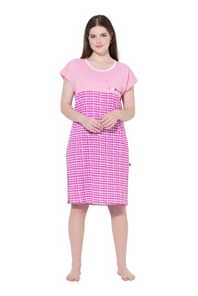 Ulla Popken Bigshirt Bigshirts 2er-Pack Karo/Herzen günstig online kaufen