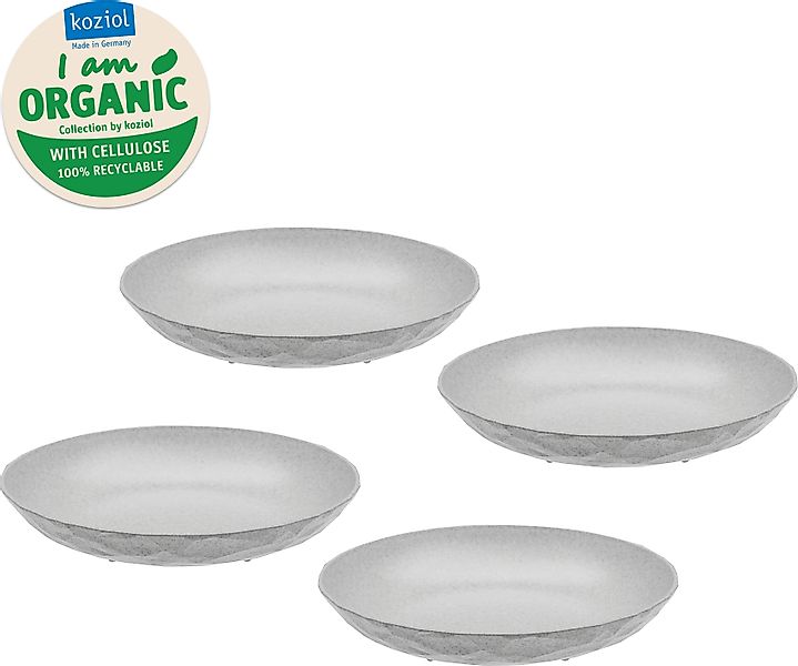 KOZIOL Suppenteller »CLUB PLATE«, (Set, 4 St., 4er-Set), 100% recycelbar,CO günstig online kaufen