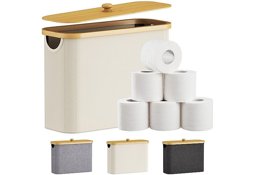 Lifewit Papiertuchbox Toilettenpapier Aufbewahrungskorb, Bambus Badezimmer günstig online kaufen