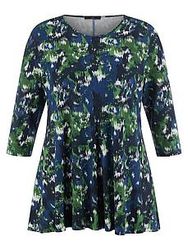 Rundhals-Shirt 3/4-Arm Emilia Lay blau günstig online kaufen