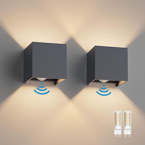 OULENBIYAR Wandleuchte 2x LED Wandleuchte 6W, günstig online kaufen