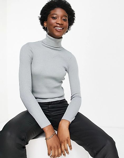 Pimkie – Pullover mit Rollkragen in Grau günstig online kaufen