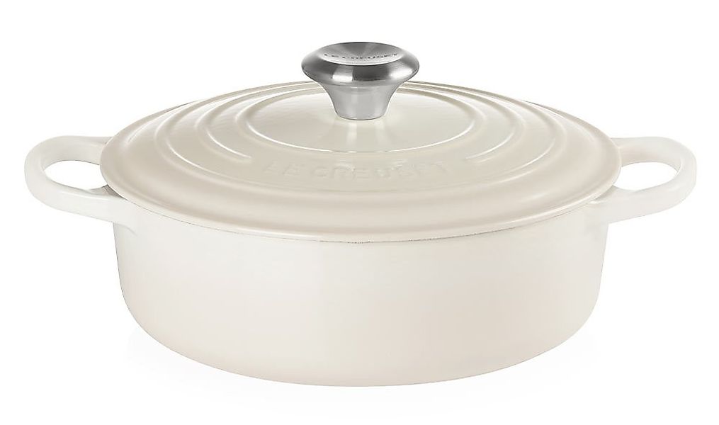 Le Creuset Gourmet-Bräter Signature Gusseisen Meringue 24cm günstig online kaufen