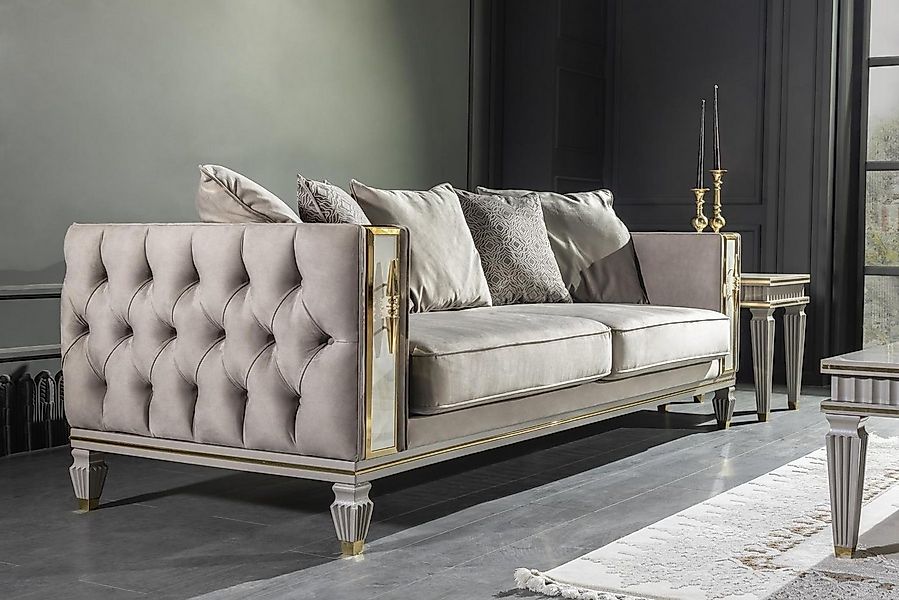 Xlmoebel Chesterfield-Sofa Chesterfield Sofa Couch Polster big Sofas Design günstig online kaufen