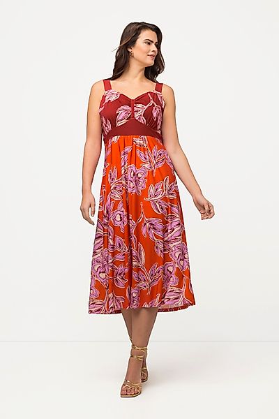 Ulla Popken Maxikleid Midikleid floraler Druck günstig online kaufen