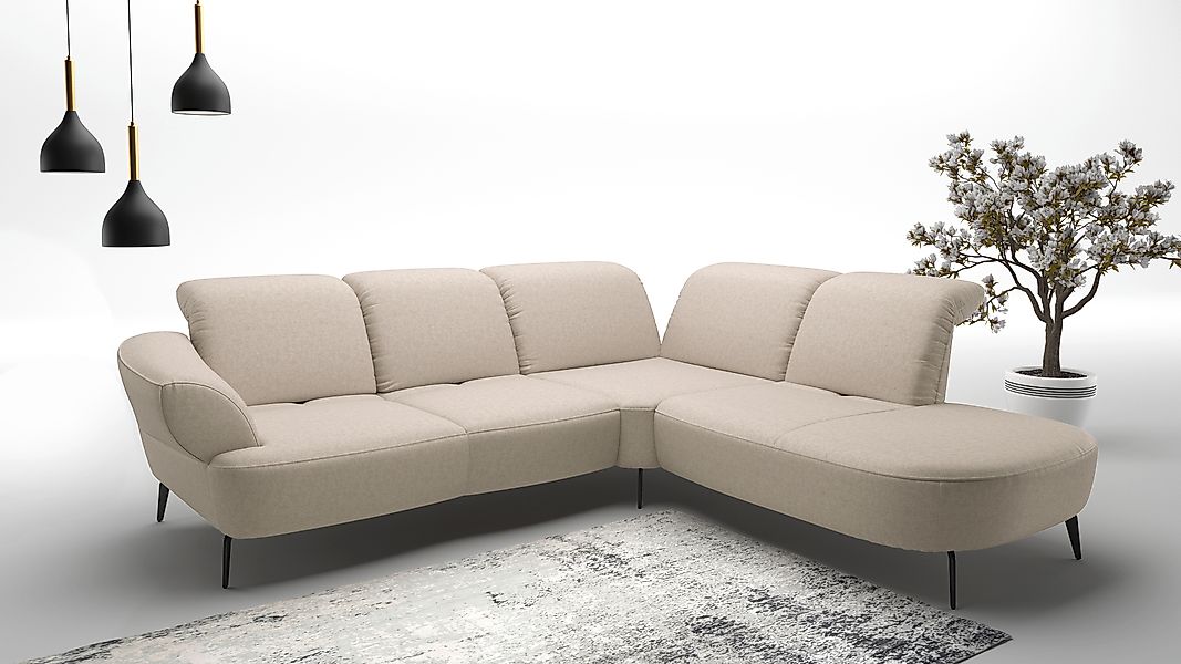 sit&more Ecksofa »Dance, L-Form, inkl. Sitztiefenverstellung«, inkl. Click& günstig online kaufen