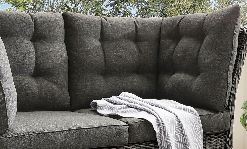 Destiny Gartenlounge-Bank PALMA, Aluminium, Polyrattan, 2´er günstig online kaufen