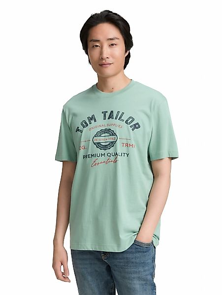 TOM TAILOR T-Shirt mit großem Logofrontprint günstig online kaufen