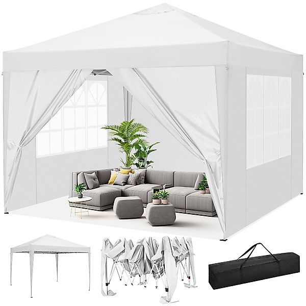 LUCKZON Pavillon 3x3m Pavillon, wasserdicht,UV-Schutz 50+, günstig online kaufen