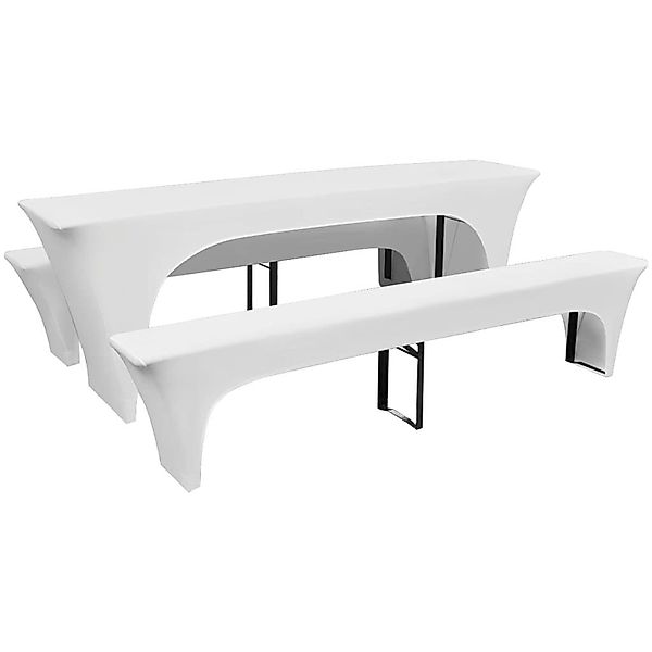vidaXL Hussen-Set 3-tlg. Hussen-Set für Biertisch günstig online kaufen