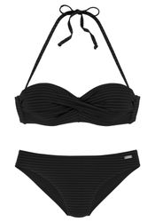 Venice Beach Bügel-Bandeau-Bikini aus edler Strukturware günstig online kaufen