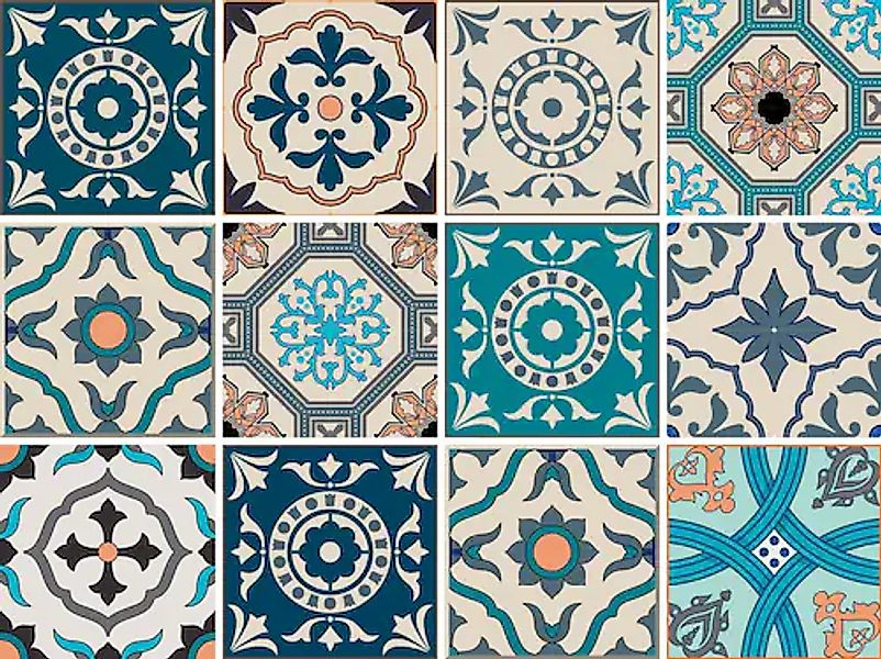 Home affaire Fliesenaufkleber "Ornamente", (12 St.), Stickerfliesen, selbst günstig online kaufen