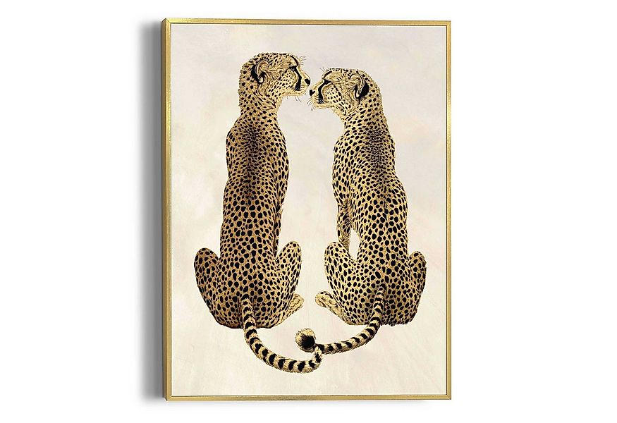 Reinders! Poster Loving Cheetas, Hobbyraum - Gelb - MDF - Tiere - 30x40 cm günstig online kaufen