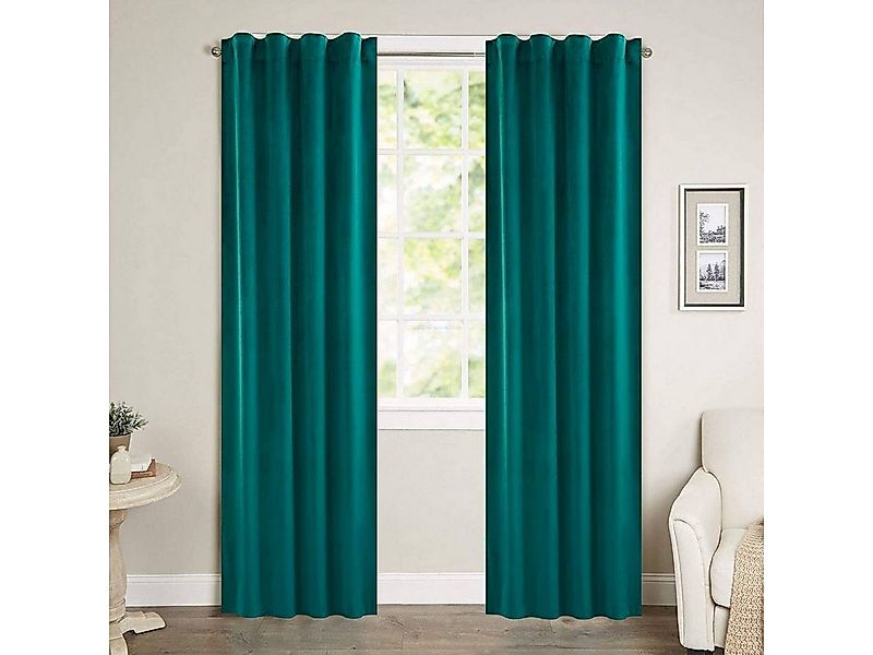 Woltu Vorhang (2 St), Multifunktionsband, blickdicht, mit Kräuselband blick günstig online kaufen