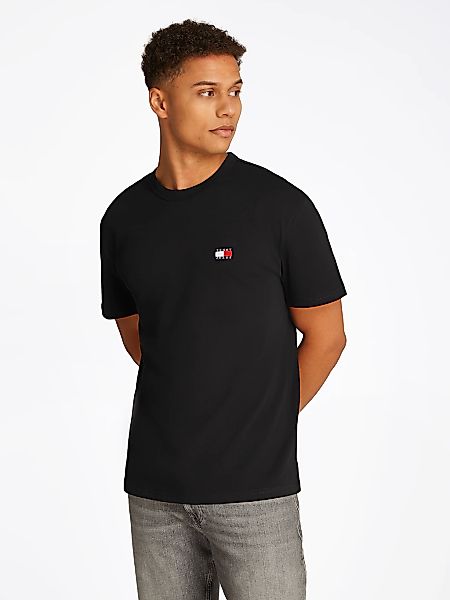 Tommy Jeans "TJM REG BADGE TEE EXT" mit Logostickerei günstig online kaufen