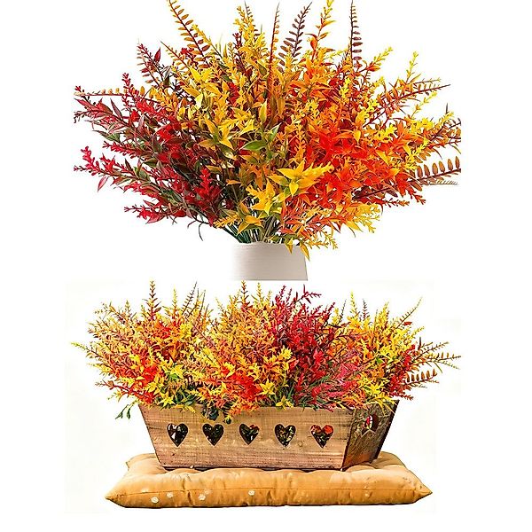 Kunstblumenstrauß 8 Bundles Künstliche Herbstblumen, Herbststrauß,Herbstblä günstig online kaufen