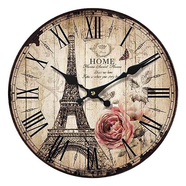 Home affaire Wanduhr ""Eiffelturm I"", römische Ziffern, 34 cm günstig online kaufen