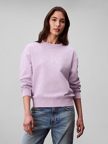 Calvin Klein Jeans Sweatshirt LS MONOLOGO FRENCH TERRY RLXD CR, Logoschrift günstig online kaufen