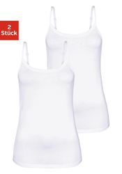 Vivance Spaghettitop "mit verstellbaren Trägern" 2er-Pack, aus elastischer günstig online kaufen