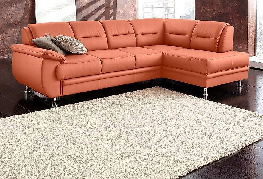 sit&more Ecksofa "Mailand L-Form, B: 250 cm" optional Bettfunktion günstig online kaufen
