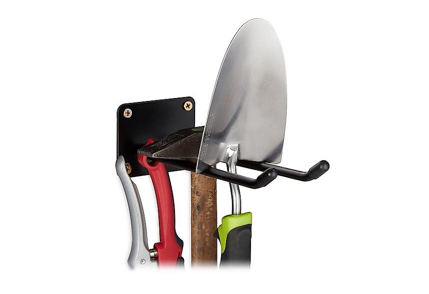 relaxdays Gartengerätehalter 9 x Gerätehalter Stahl günstig online kaufen