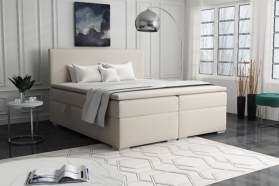 Fun Möbel Boxspringbett Schlafzimmerbett SOREL (inkl. Kaltschaumtopper, ink günstig online kaufen