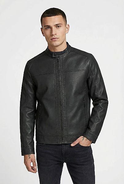 Jack & Jones Lederimitatjacke "JJEWARNER WASHED PU JACKET NOOS" ohne Kapuze günstig online kaufen