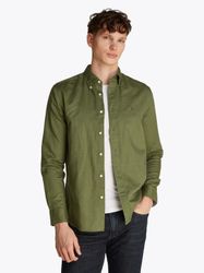 Tommy Hilfiger Langarmhemd LINEN BLEND SOLID günstig online kaufen