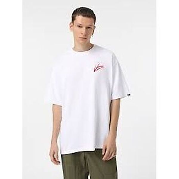 Vans  T-Shirts & Poloshirts VN000K42 BRUSH SCRIPT-KSF1 WHITE günstig online kaufen
