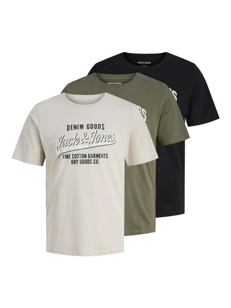 Jack & Jones Rundhalsshirt "JJETHAN TEE SS CREW NECK 3PK MP NOOS" Packung, günstig online kaufen