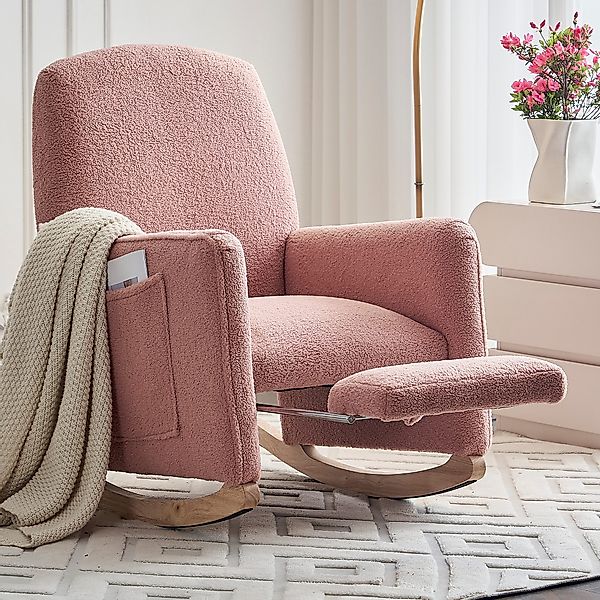 i@home Loungesessel Schaukelstuhl mit Hocker, Relaxsessel günstig online kaufen