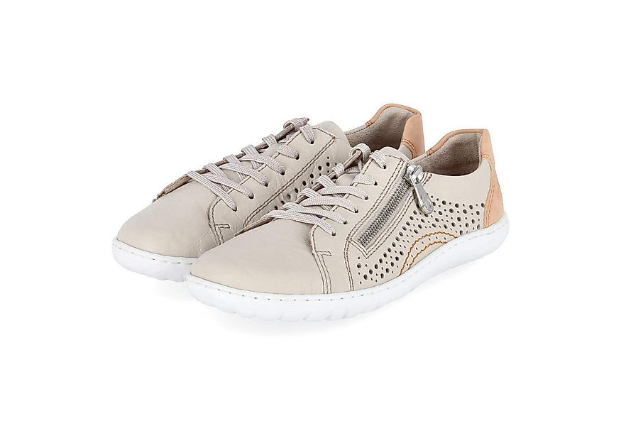 Rieker Rieker 52824-60 Damen Leder und Synthetik beige Schnürschuh günstig online kaufen