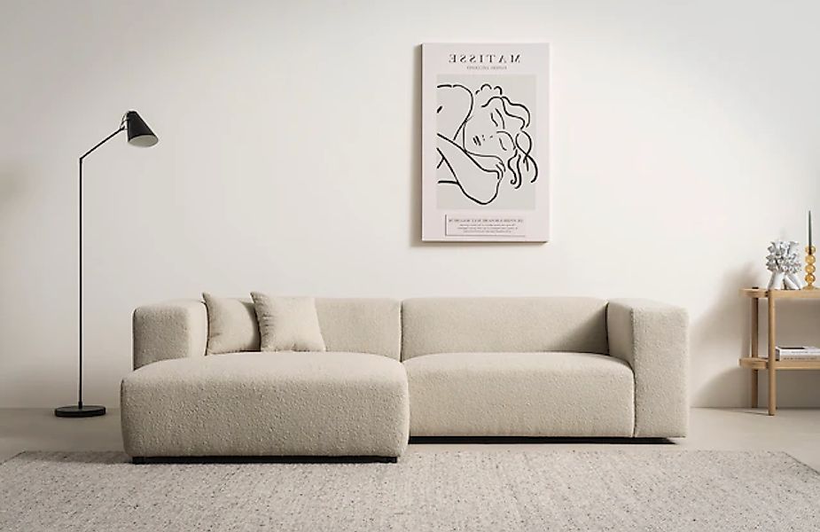 Home affaire Ecksofa »BAKELS, L-Form in Cord oder Boucle-Stoff, moderne Cou günstig online kaufen