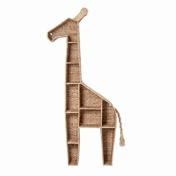 Bücherregal Girafe faser beige holz natur / zum Hinstellen - L 46 x H 148 c günstig online kaufen