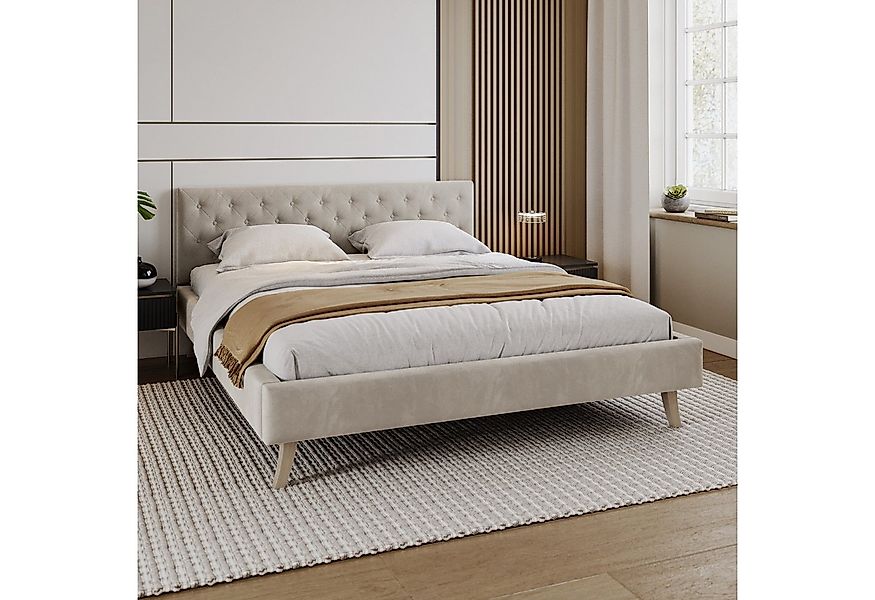 FDM Polsterbett ZUZA modern mit Bettkasten MADE IN EU - mit hochwertigem Ve günstig online kaufen