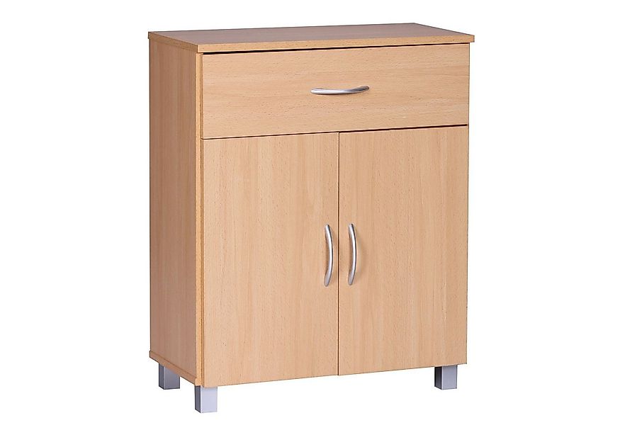 Wohnling Sideboard WL1.335 Buche WL1.335 60x75x30cm Kommode Schrank Kleine günstig online kaufen