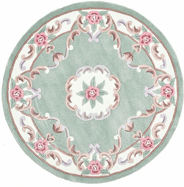 THEKO Teppich "Ming" rund 14 mm Höhe hochwertiges Acrylgarn, ideal im Wohnz günstig online kaufen