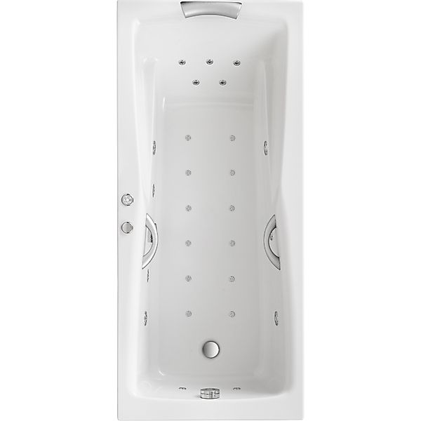 Ottofond Whirlpool-Komplettset Atlanta 170 cm x 75 cm Weiß günstig online kaufen